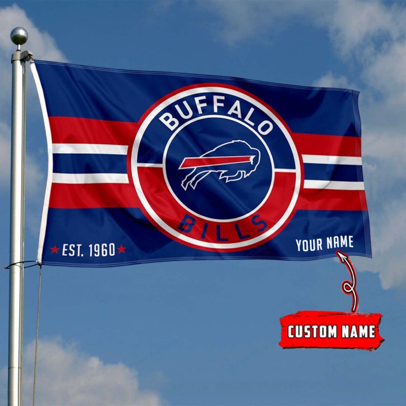 Buffalo Bills Personalized Flag