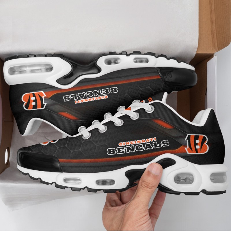 Cincinnati Bengals Personalized Plus T-N Youth Sneakers