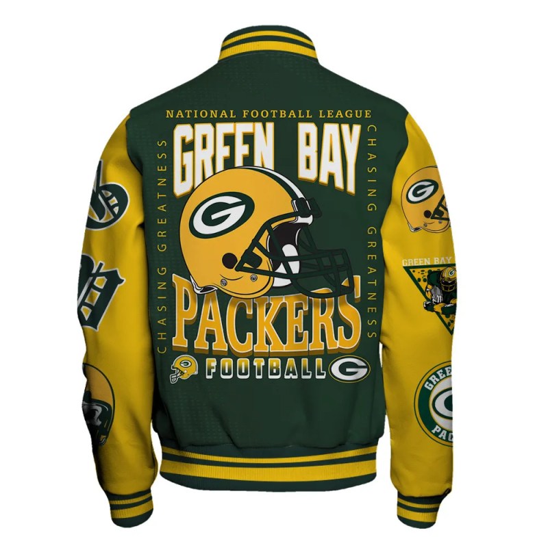 Green Bay Packers Varsity Jacket Image 3