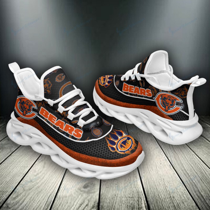 Chicago Bears Yezy Running Sneakers Side View
