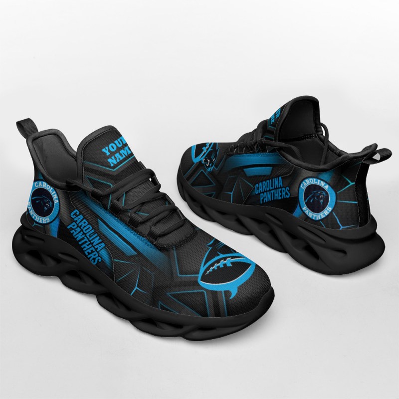 Carolina Panthers Yezy Running Sneakers