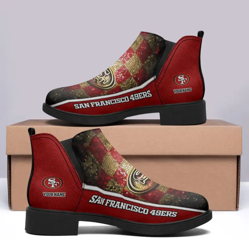 San Francisco 49ers Personalized Comfort Fashion Short Boots