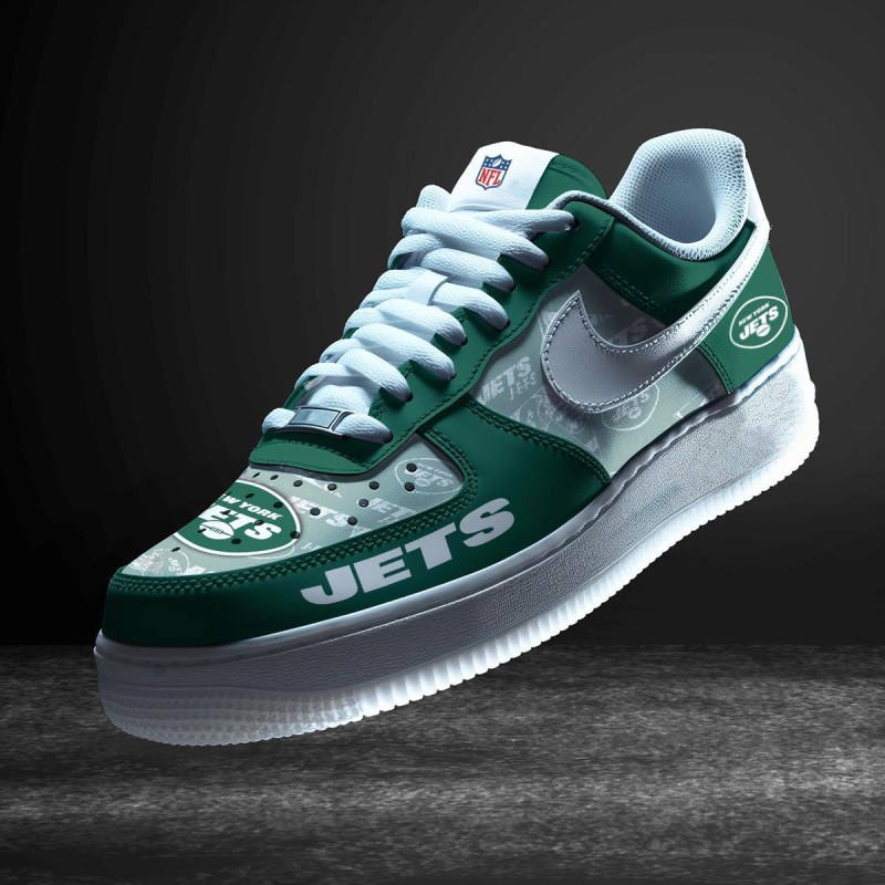 New York Jets Personalized AF1-1 Logo Pattern Sneakers