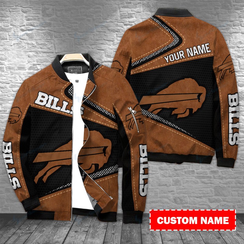 Buffalo Bills Personalized Bomber Jacket - Front
