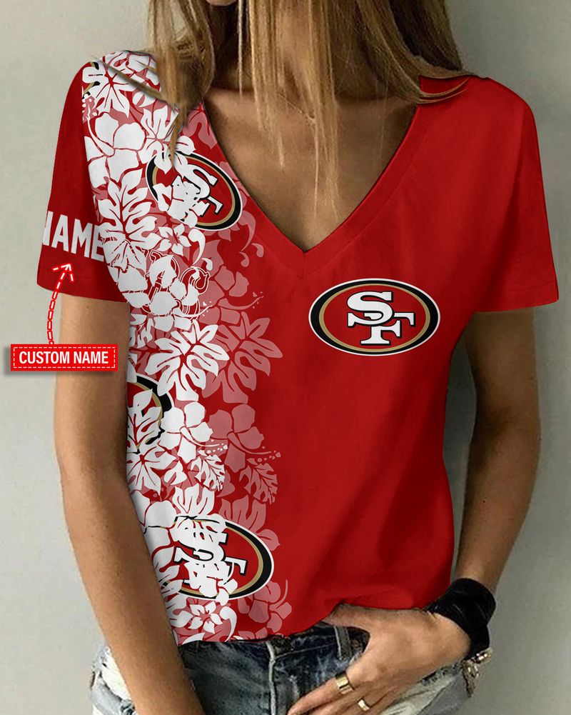 San Francisco 49ers V-Neck T-shirt