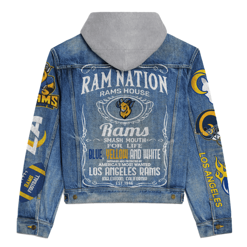 Los Angeles Rams Premium Jacket Back Design