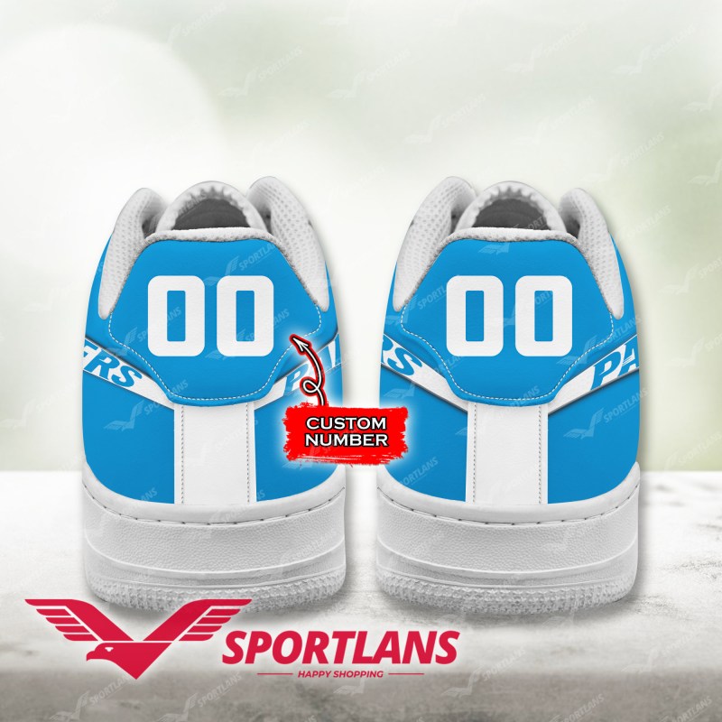 Carolina Panthers NFL Personalized Air Force 1 Shoes Back View