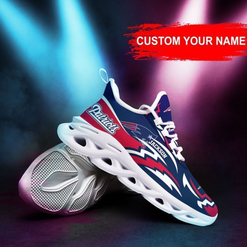 New England Patriots Personalized Yezy Running Sneakers