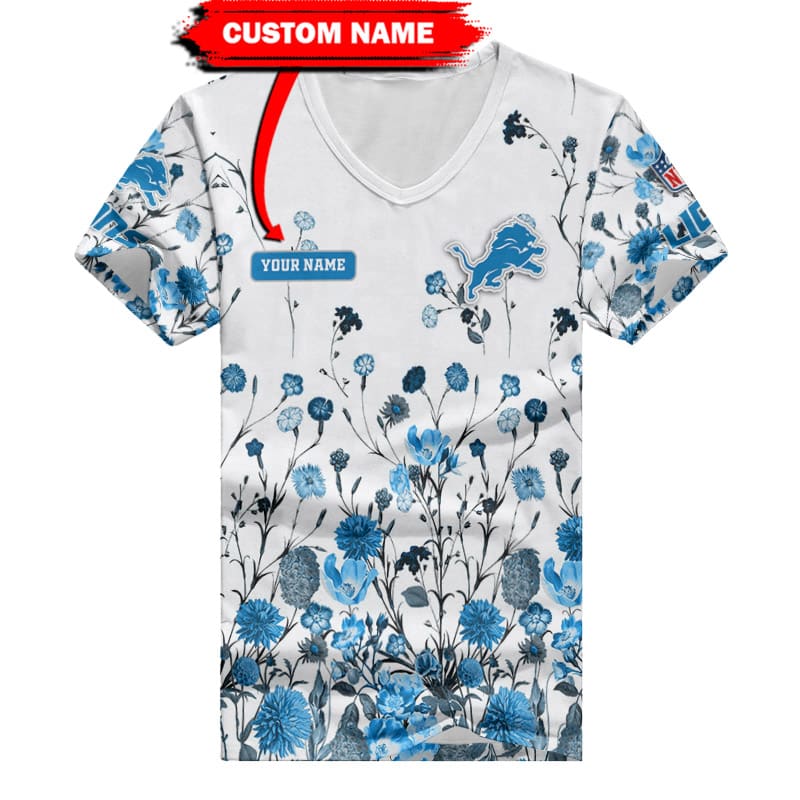Front view of Detroit Lions T-shirt
