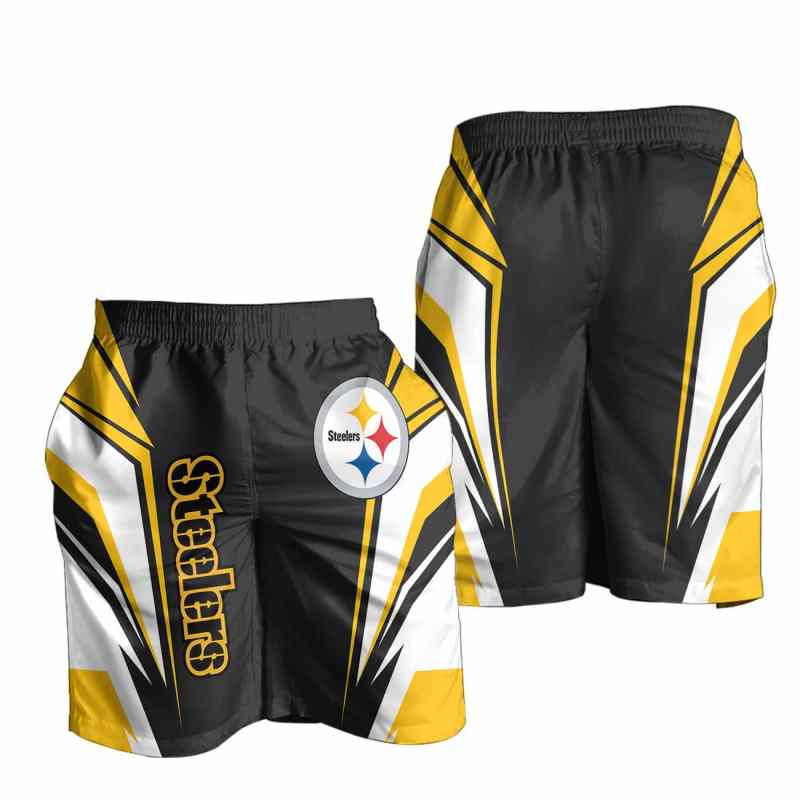 Pittsburgh Steelers Men's Shorts Back View