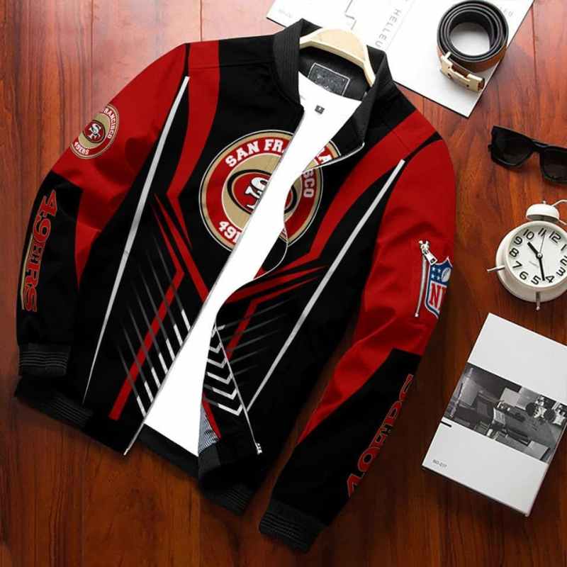 San Francisco 49ers Bomber Jacket Front View