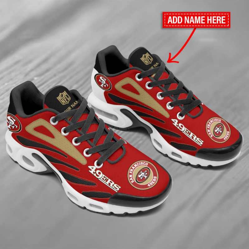 San Francisco 49ers Personalized Plus T-N Youth Sneakers