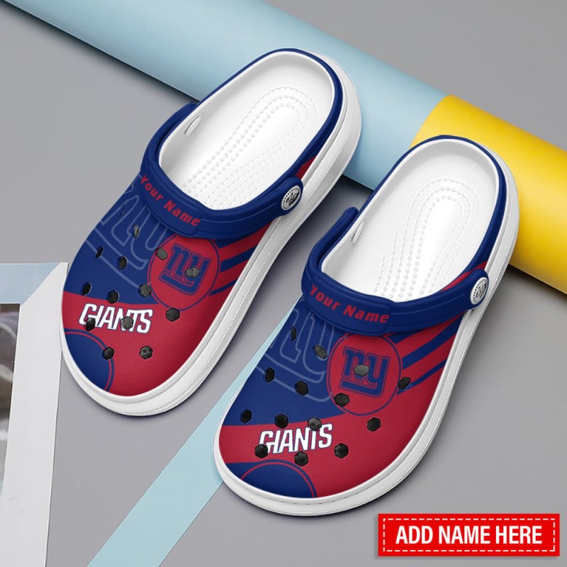 New York Giants Personalized Clog