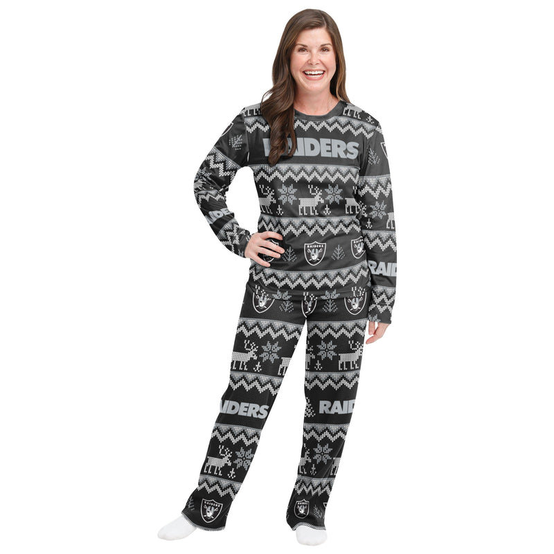 Las Vegas Raiders Family Holiday Pajamas Image 3
