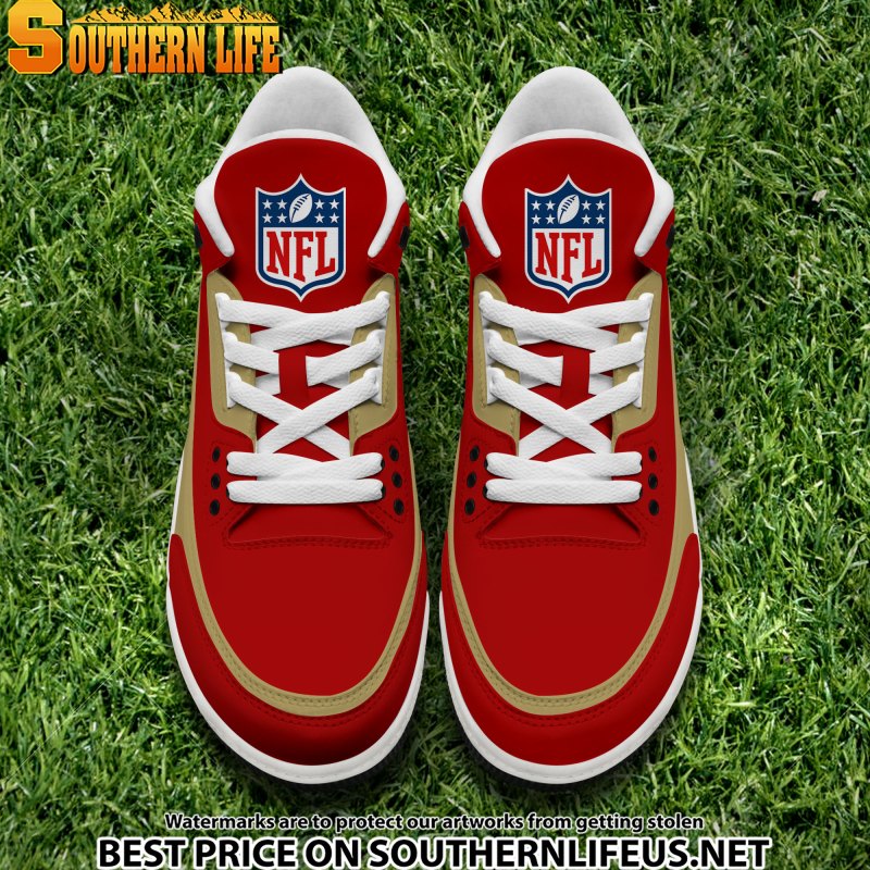 San Francisco 49ers JD3 New Sport Football Sneakers Image 4