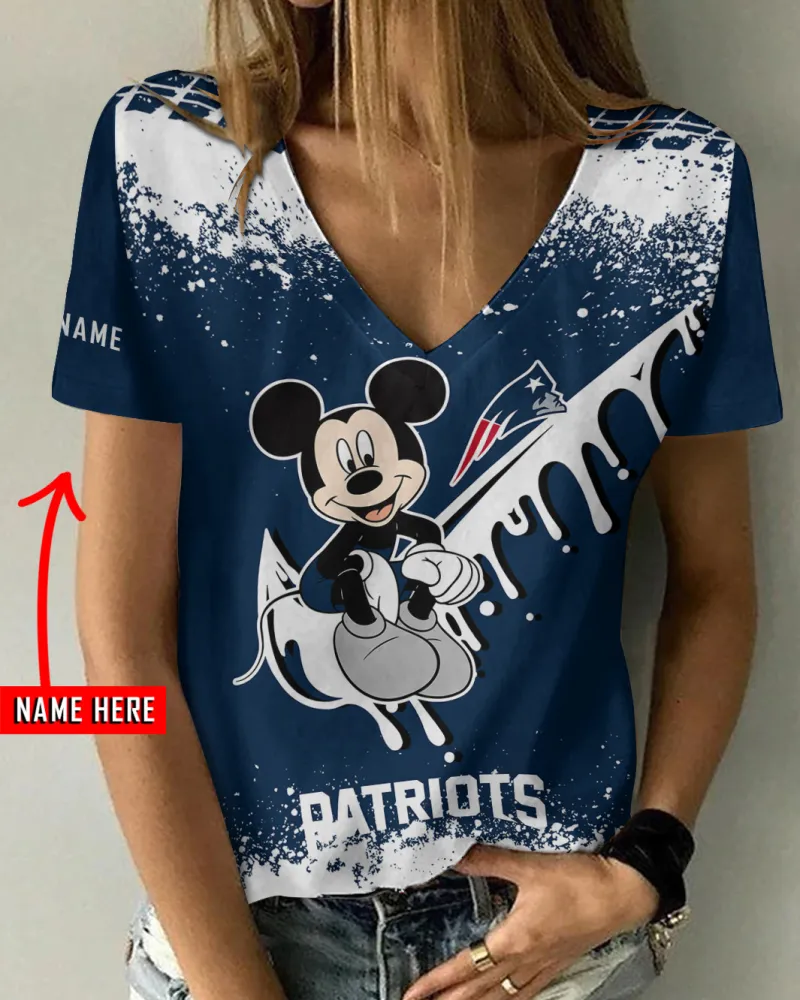 New England Patriots V-Neck T-Shirt