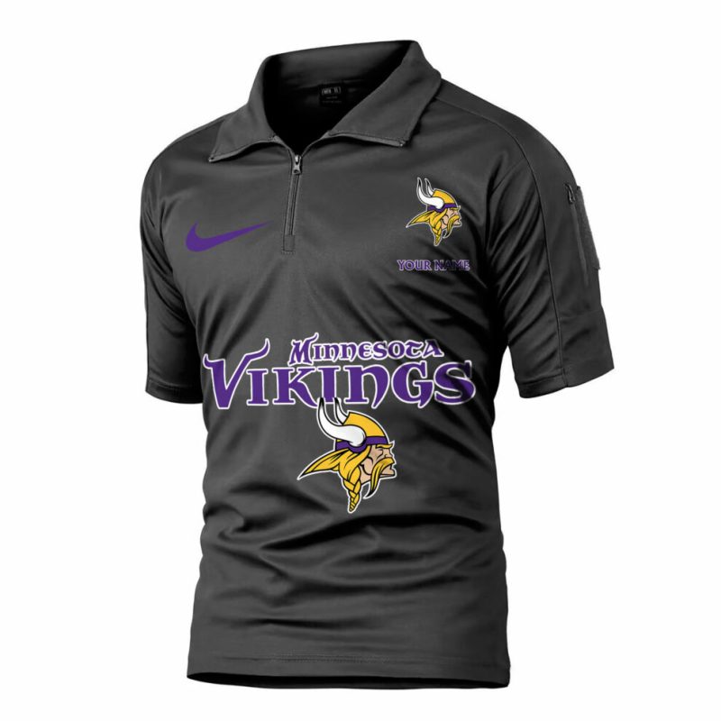 Minnesota Vikings Army Polo Shirt - Image 1