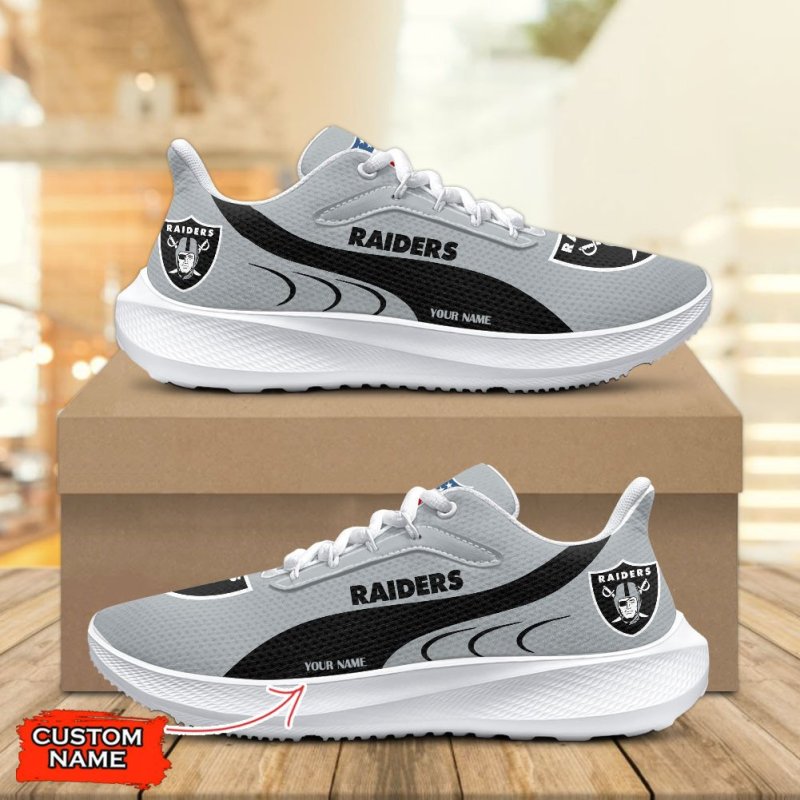 Las Vegas Raiders Lightweight Patch Decor Running Shoes