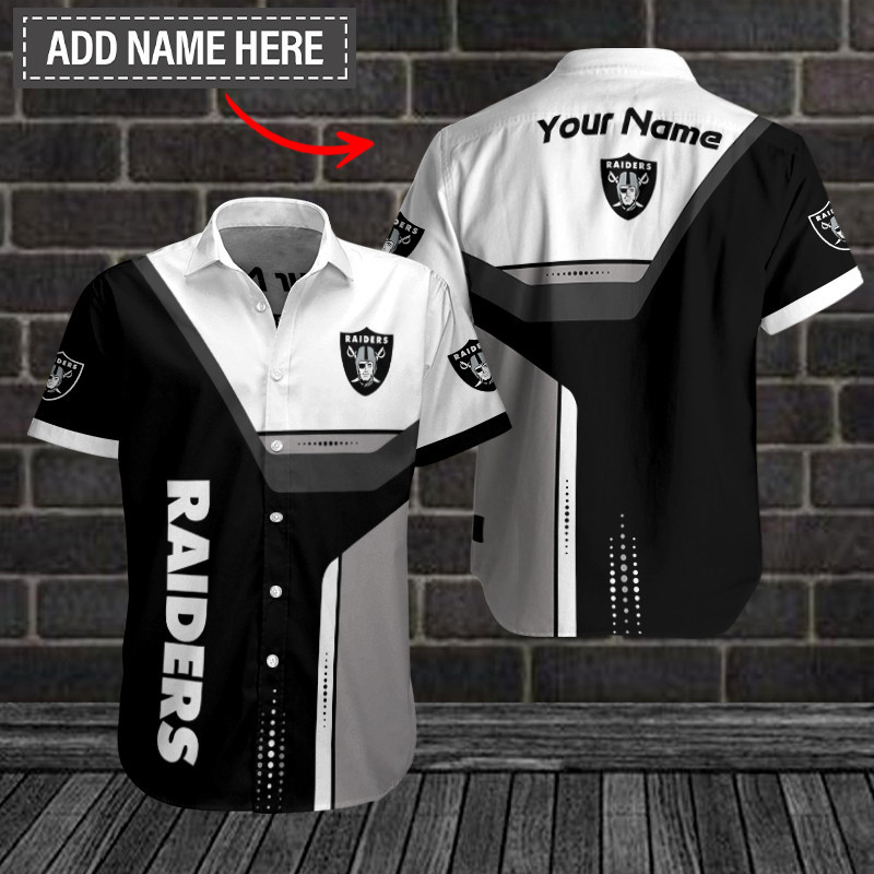 Sizing Chart for Las Vegas Raiders Personalized Button Shirts