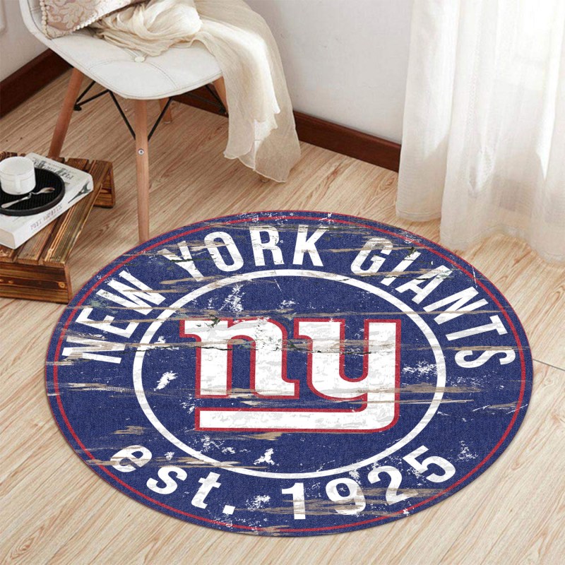 New York Giants Round Rug