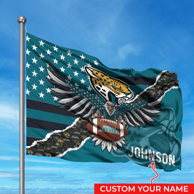 Jacksonville Jaguars Personalized Flag