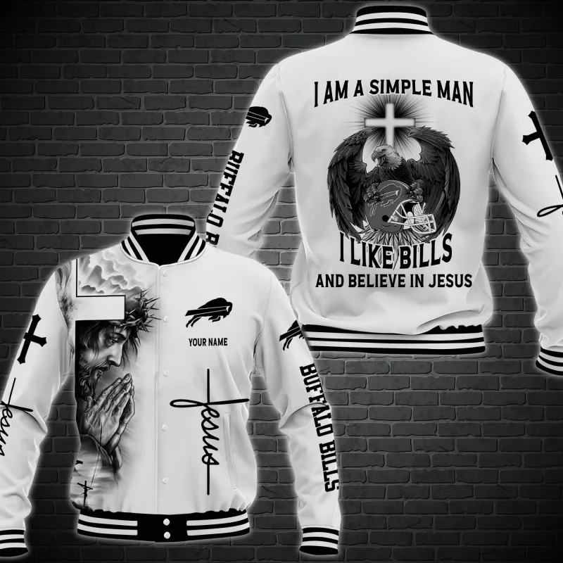 Buffalo Bills Personalized Baseball Jacket