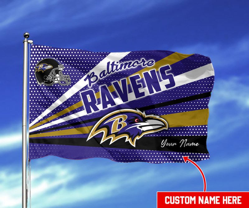 Baltimore Ravens Personalized Flag