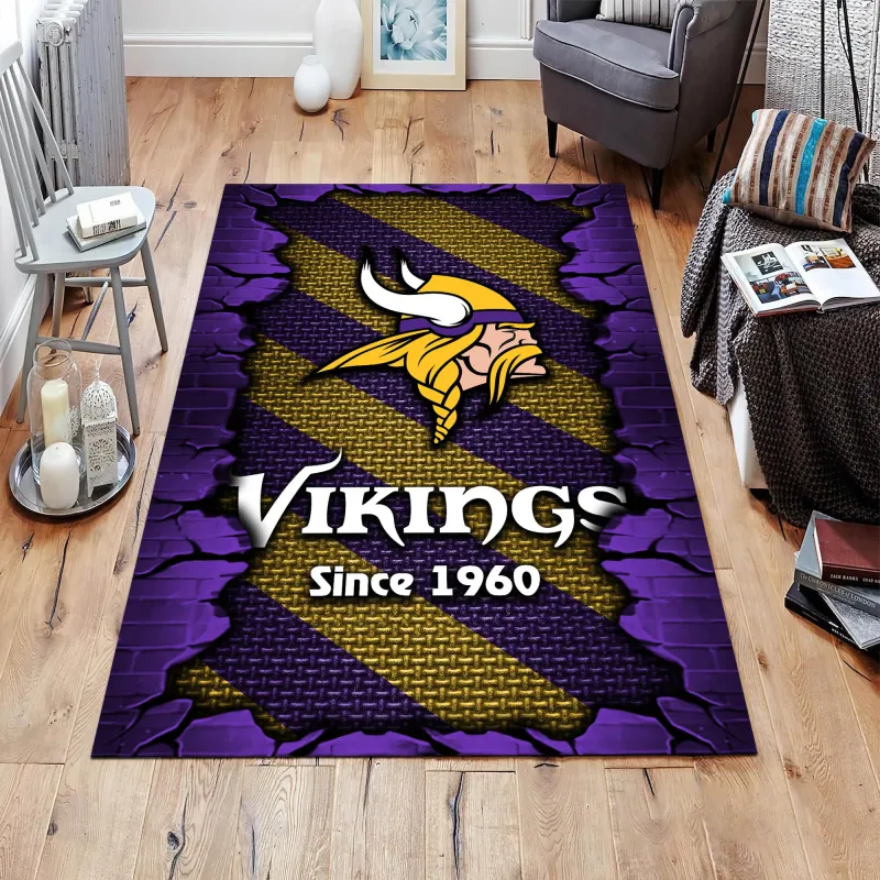 Minnesota Vikings Living Room Rug