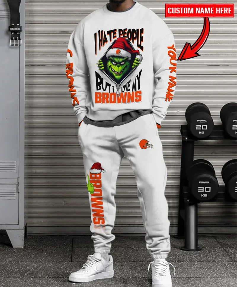 Cleveland Browns Combo Unisex Sweatshirt And Sweatpants