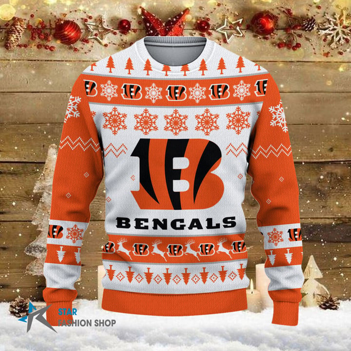 Cincinnati Bengals Woolen Sweater Image 3