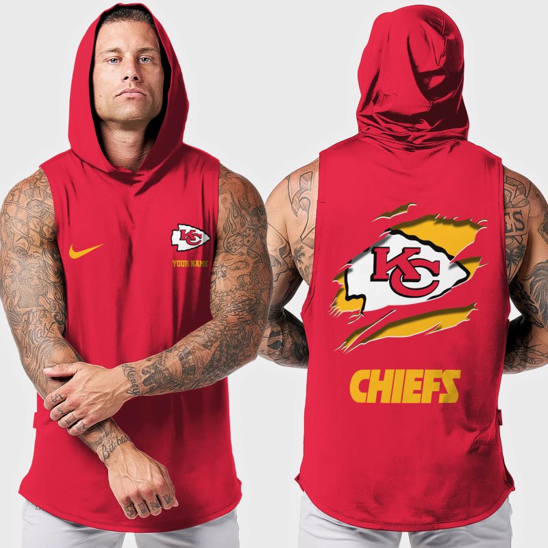 Kansas City Chiefs Men's Workout Hooded Tank Top