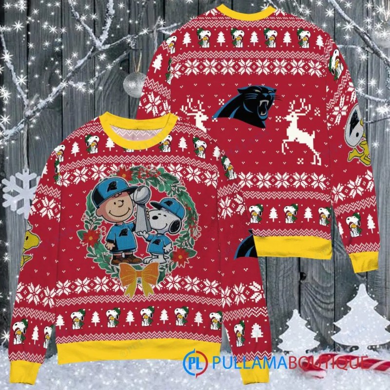 Carolina Panthers Premium Ugly Christmas Sweater