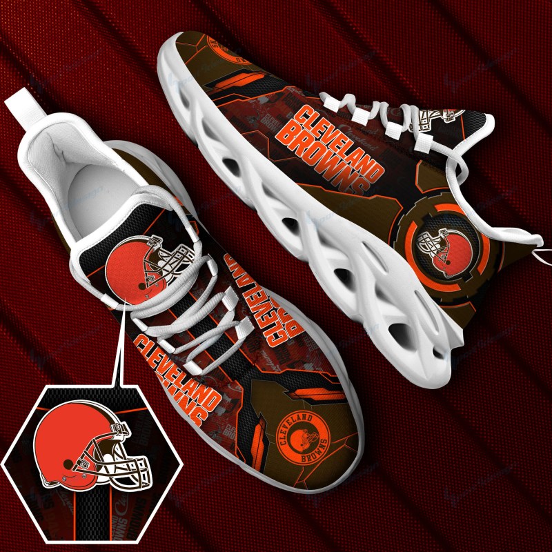 Cleveland Browns Yezy Running Sneakers