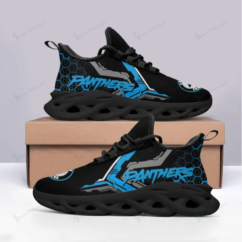 Carolina Panthers Yezy Running Sneakers SPD05 Side View