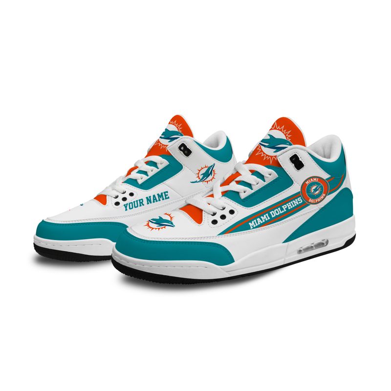Miami Dolphins Genuine Leather Shoes