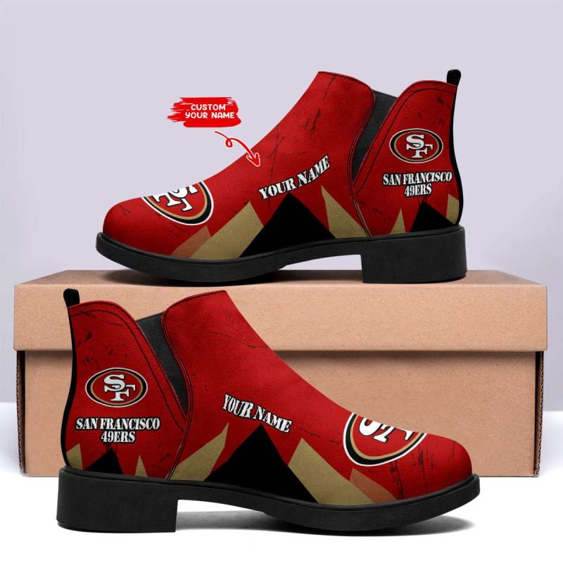 San Francisco 49ers Personalized Comfort & Fashion Short Boots