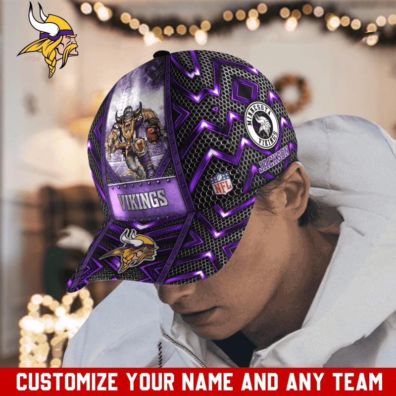 Minnesota Vikings Personalized Classic Cap 2