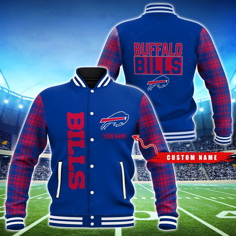 Buffalo Bills Personalized Baseball Jacket