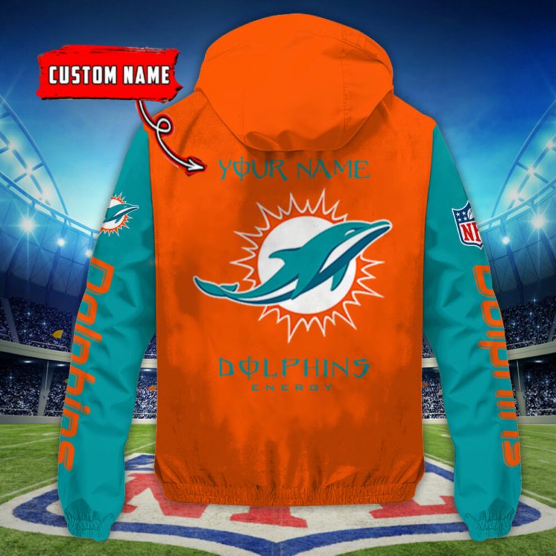Miami Dolphins Outdoor Jacket Side View