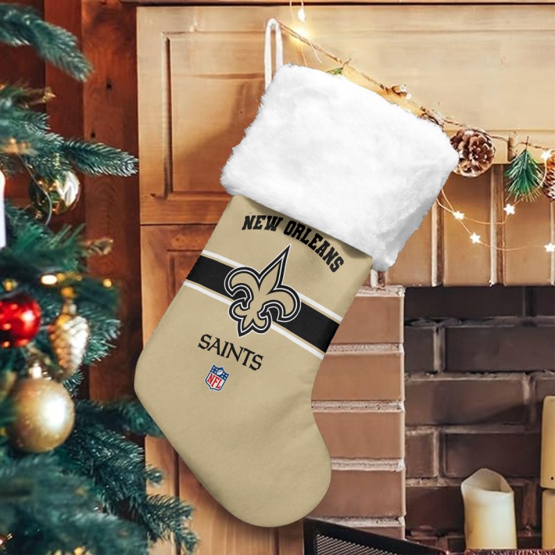 New Orleans Saints Christmas Socks Mockup