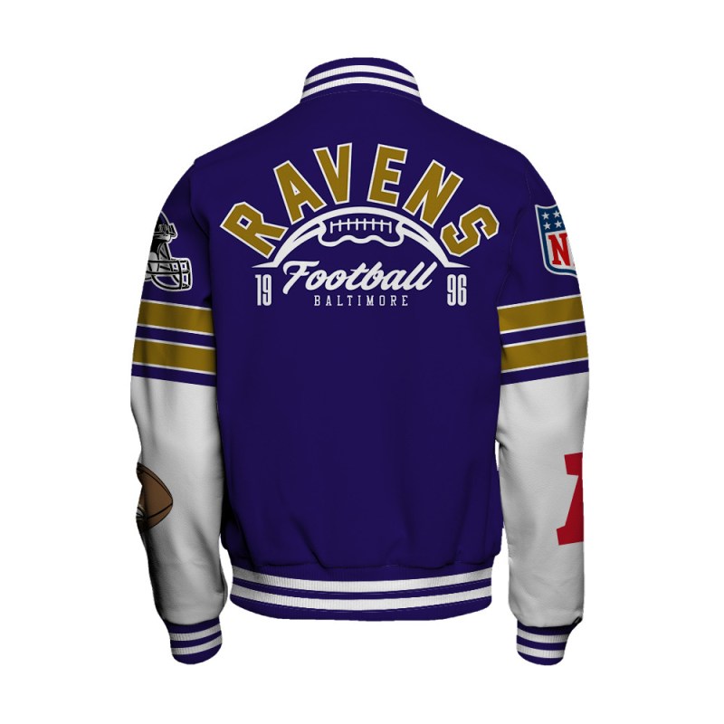 Baltimore Ravens Varsity Jacket - Detail View