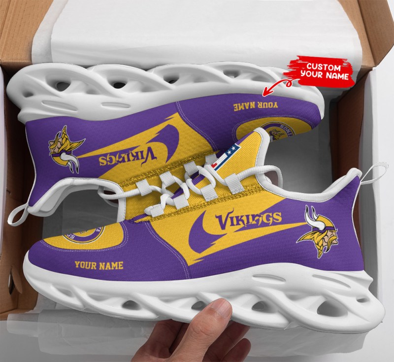 Minnesota Vikings Personalized Yezy Running Sneakers