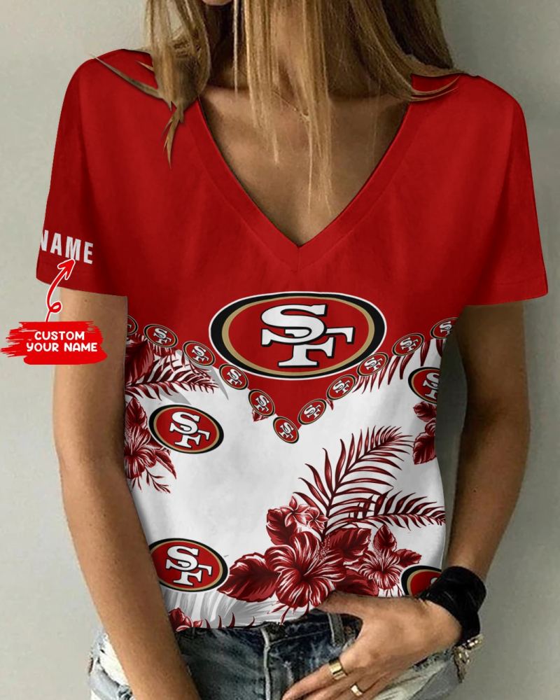 San Francisco 49ers Women T-shirt - Sizing Chart