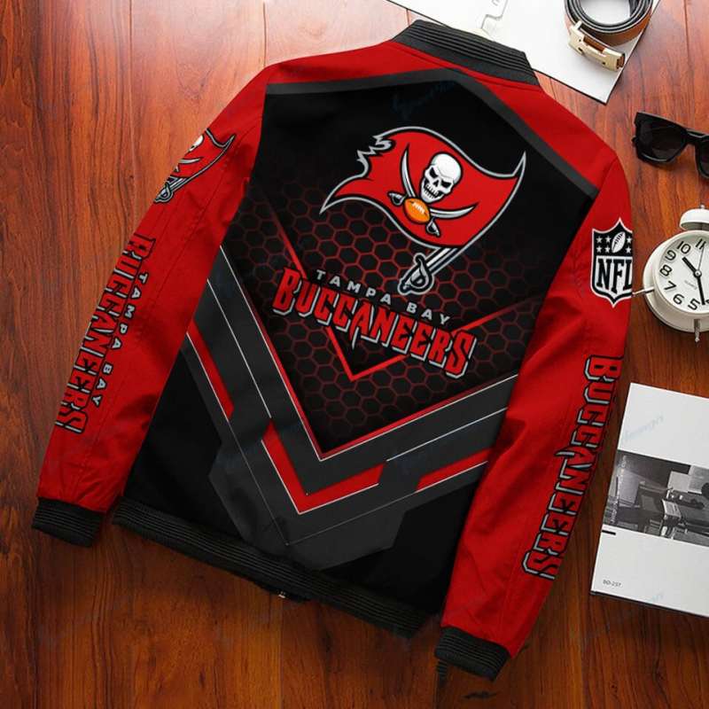 Tampa Bay Buccaneers Personalized Bomber Jacket Details