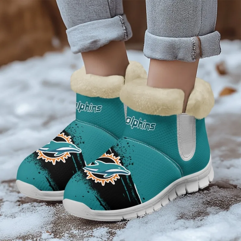 Miami Dolphins Comfy Winter Snow Boots 11