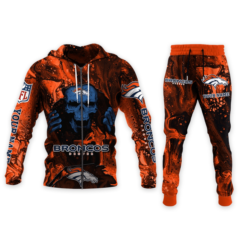 Denver Broncos Hoodie and Joggers Set