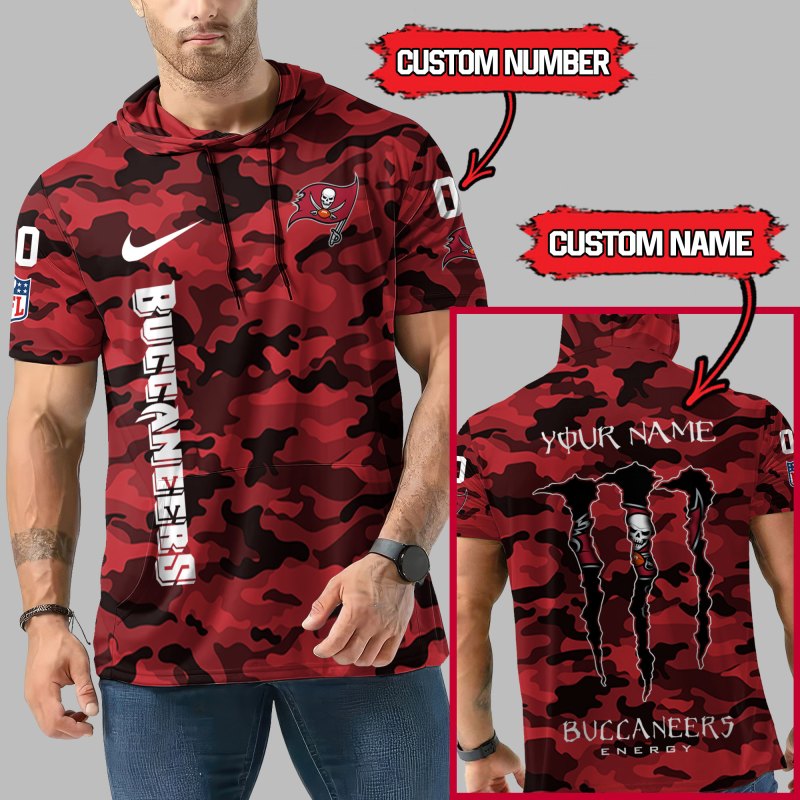 Tampa Bay Buccaneers Camo Hoodie Detail