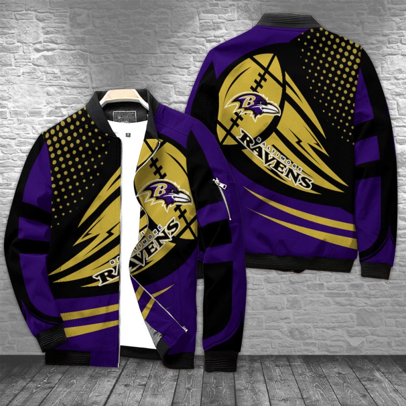 Baltimore Ravens Bomber Jacket Front