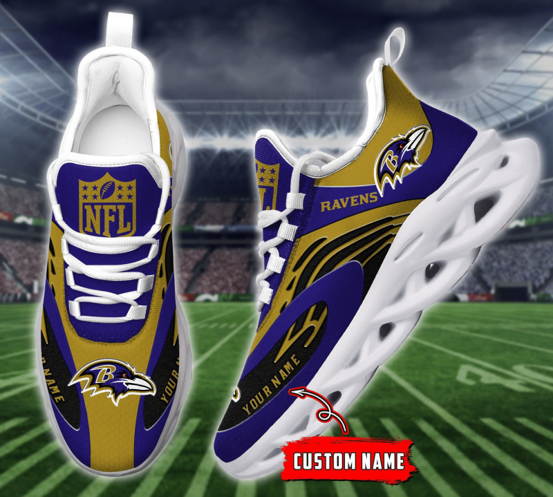Baltimore Ravens Yezy Running Sneakers
