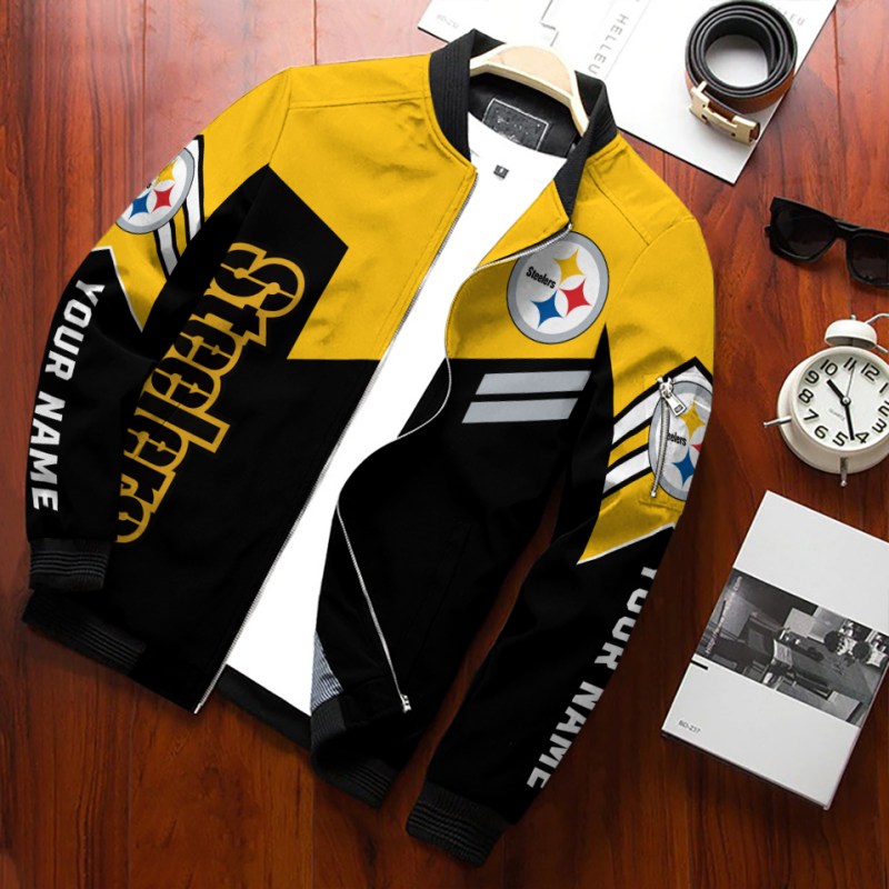 Pittsburgh Steelers Bomber Jacket Side View